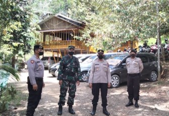 Pengamanan obyek wisata disaat libur lebaran 