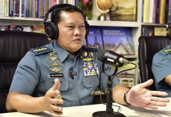 Kasal saat podcast di studio Nusantara Sagoro 1