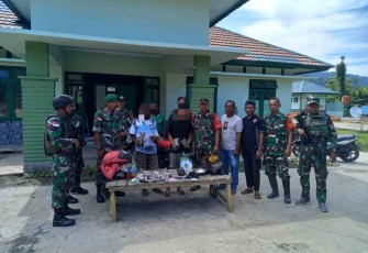  2,7 Kg ganja kering siap edar berhasil disita pos Ramil Benawa