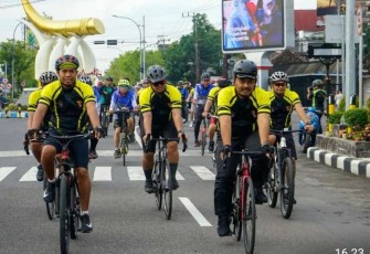 Gowes HUT Armed Ke-77 di Ngawi Jatim 