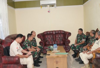 Danrem 121/ABW saat Terima Kunjungan Tim Seskoad