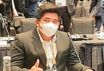 Roby saat Hadiri World Cities Summit 2022 di Sand Expo and Convention Centre Singapura, Minggu (31/07).