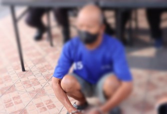 Tersangka saat diamankan