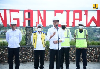 Presiden Jokowi Resmikan Bendungan Ciawi