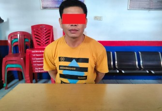 Tersangka saat diamankan