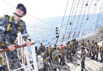 Satgas KJK TNI AL saat Latih Kadet Australia