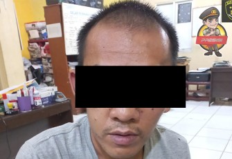 Tersangka saat diamankan