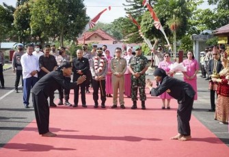 Upacara Penyambutan Kunker Kapolda Bengkulu