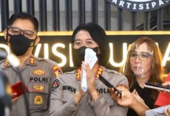Kabagpenum Divisi Humas Polri Kombes Nurul Azizah kepada awak media, Jakarta, Selasa (11/10).