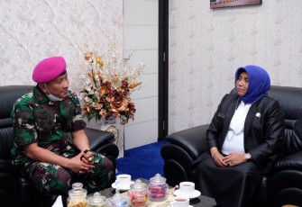 Komandan Yonmarhanlan IV saat Sambangi Kantor Walikota Tanjungpinang