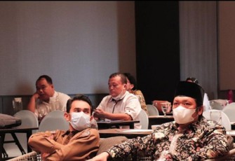 Plt Kadis Dinas Pariwisata Provinsi Bengkulu Almidianto, SE, MT saat mengikuti pembukaan Bimtek