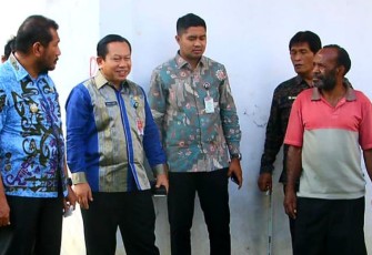 Tim Pokja III Satgas Pengawalan DOB Provinsi Papua Pegunungan saat lakukan peninjauan pada Kamis (6/10/2022).