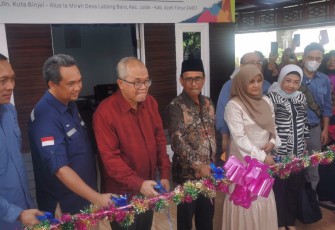 Pemkab Aceh Timur saat Resmikan Pemberdayaan Ibu dan Anak Julok
