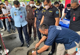 Pemusnahan Dua Kilogram Sabu di BNNP Banten