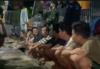 Suasana pasca penggeledahan