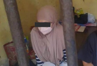 Tersangka saat diamankan