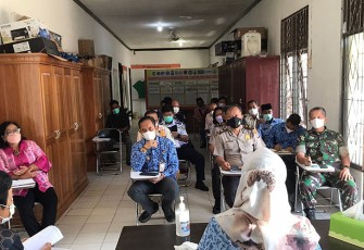 Rapat Koordinasi dalam rangka membahas Ijin Pembangunan Pasar Ramadhan 1443/2022 M pada kamis (17/3).