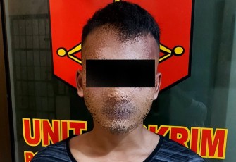 Tersangka saat diamankan