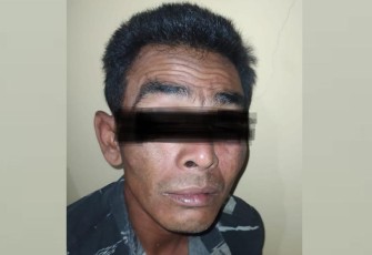 Tersangka saat diamankan