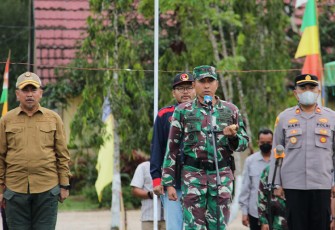 Dandim 0906/Kutai Kartanegara saat Pimpin Apel Kesiapsiagaan Karhutla