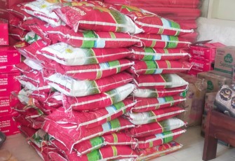 Bantuan beras dari BNPB