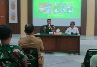 Kodim 0803/Madiun Gelar Sosialisasi Pupuk Hayati Bagi Babinsa Dan Kelompok Tani