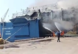 Pasca inseden Kebakaran Kapal di Merak