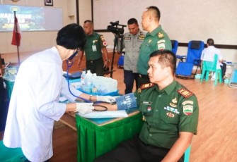 Kodim 0315/Tanjungpinang Gelar Baksos Donor Darah