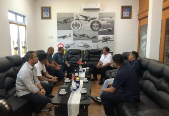 Danlanudal Tanjungpinang Terima Kunker EGM Badara Raja Haji Fisabilillah