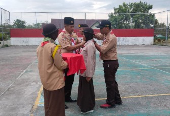 Kasdim 1710/Mimika Pimpin Upacara Penutupan Persami Saka Wira Kartika Semester II 2023 