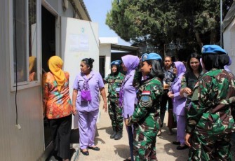 Pasukan Perdamaian Wanita Indonesia Tinggal di Korimek   