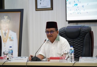 Walikota Bitung saat memberikan sambutan