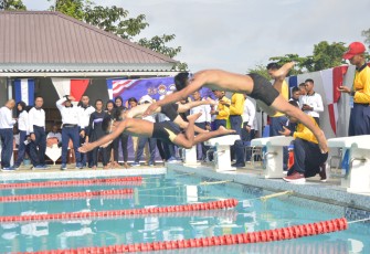 Tim Renang Koarmada III  Sabet Tiga Mendali Emas dalam Lomba Renang Hari Armada Tahun 2023