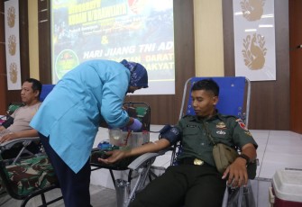 Kodim Madiun saat Gelar Baksos Donor Darah.