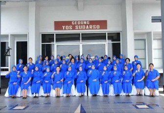 Ketua Korcab VI DJA II Ikuti Pengarahan Ketua Umum Jalasenastri Melalui Vicon