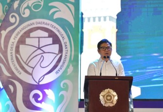 Wakil Ketua DPR RI Koordinator bidang Kesejahteraan Rakyat (Korkesra) Abdul Muhaimin Iskandar saat menghadiri Rakornas Transmigrasi dan Pembekalan Mahasiswa KKN di Universitas Gajah Mada (UGM), Yogyakarta, Selasa (16/5/2023).