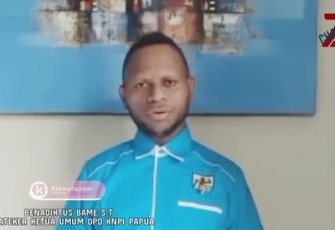 Benadiktus Bame, kareteker DPD KNPI Provinsi Papua