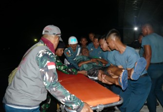 Lanudal Tanjungpinang Laksanakan Dukungan Evakuasi Medis Udara
