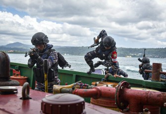 Lantamal IX Gelar Latihan VBSS