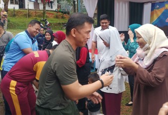 Dandim 0315/Tanjungpinang saat Hadiri Acara Germas Bersama PKK dan Lansia Sekecamatan Bintan Pesisir