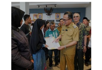 Pusat Pelayanan Terpadu Kabupaten Banyuasin Citra Grand City Resmi Dibuka Pj Bupati Banyuasin