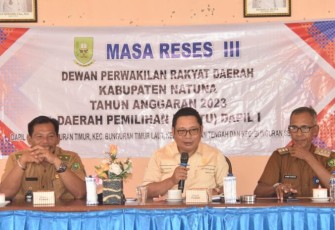 Ketua DPRD Natuna Daeng Amhar Tampung Aspirasi Masyarakat Desa Batu Gaja