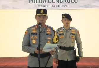 Kapolda Bengkulu Lantik Brigjen Pol Agus Salim Jadi Wakapolda Bengkulu
