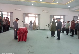 Pj Bupati Mahyuddin Lantik Penjabat Sekda Kabupaten Aceh Timur  