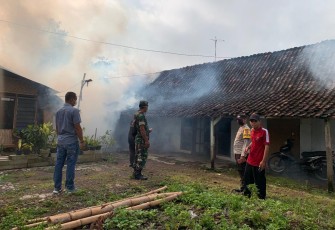 Fogging di wilayah desa binaan 