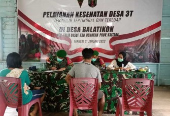 Pelayanan Kesehatan Gratis Satgas Yonif 621/Mtg