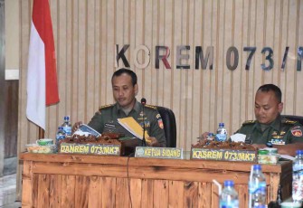 Danrem 073/Mkt pimpin sidang pankar