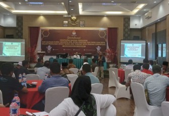 Komisi Pemilihan Umum (KPU) Kota Padangsidimpuan, menggelar Sosialisasi Penetepan Daerah Pemilihan (Dapil) Dan Alokasi Kursi Anggota DPR, DPDRD Provinsi Dan DPRD Kab/Kota Dalam Pemilihan Umum (Pemilu) Tahun 2024, Tingkat Kota Padangsidimpuan, di Hotel Mega Permata, Kamis, (16/03/2023).
