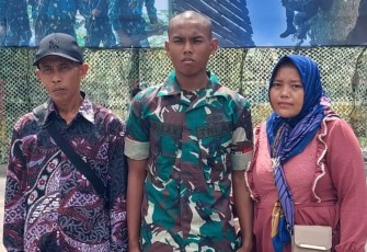 Bagus Alief Kurniawan resmi menjadi prajurit TNI AD 