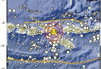 Gempa M5,7 di provinsi NTB
